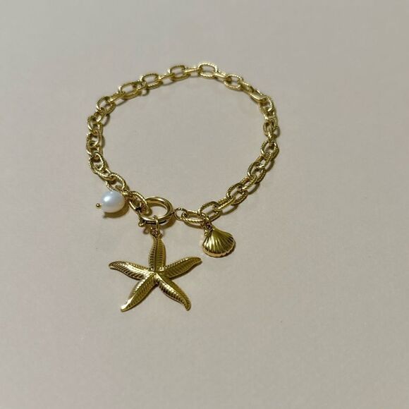 Boho starfish bracelet M618 - Picture 3 of 5